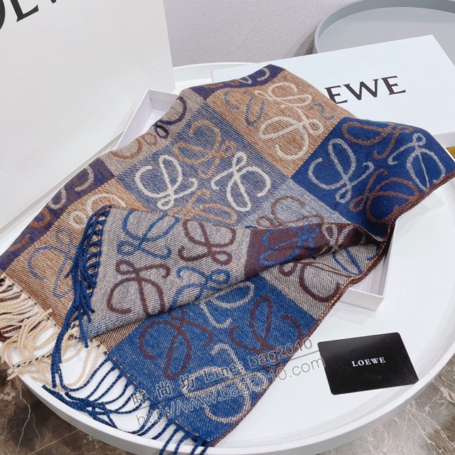 LOEWE女款圍巾 羅意威Anagram標記圍巾披肩  mmj1008